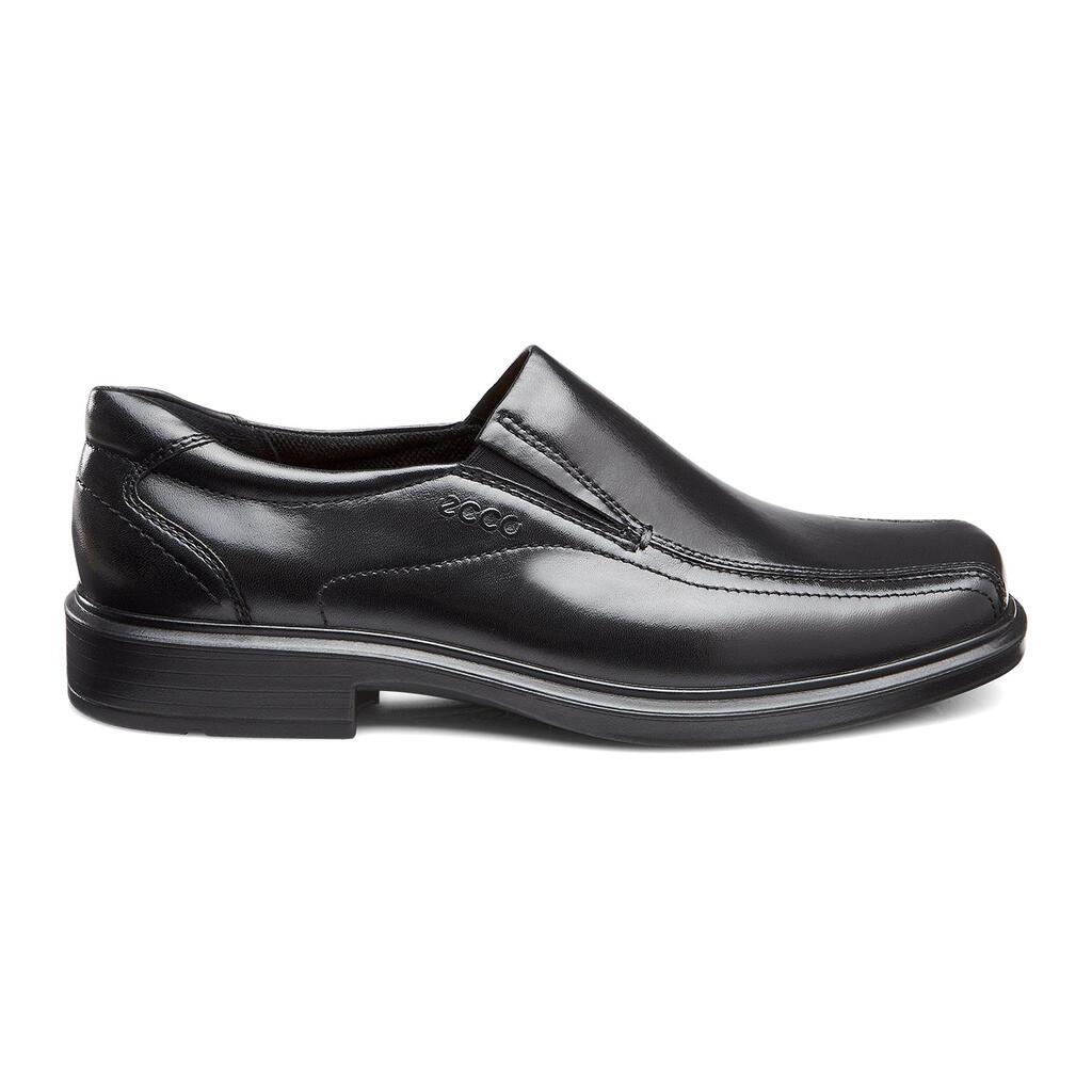 Ecco Helsinki Bike Toe Mens Slip On Dress Shoes In Black Sale - India FMQ-175248